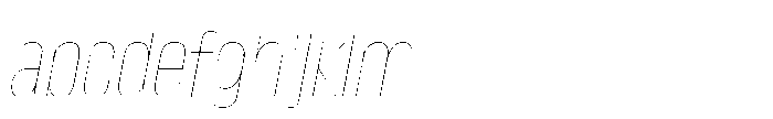 Lütschine Lutschine Hairline Con x3 Italic FONT