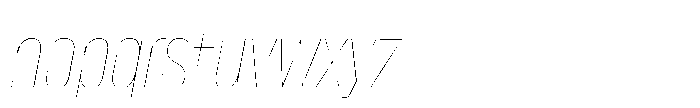 Lütschine Lutschine Hairline Con x3 Italic Font LOWERCASE