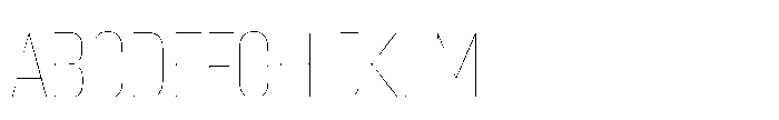 Lütschine Lutschine Hairline Con x3 Font UPPERCASE