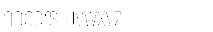 Lütschine Lutschine Hairline Con x3 Font LOWERCASE