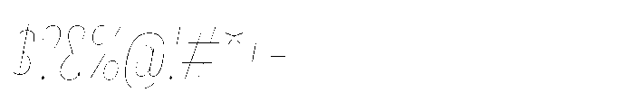 Lütschine Lutschine Hairline Nar x1 Italic Font OTHER CHARS