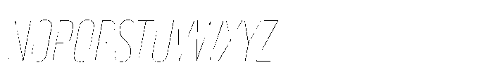 Lütschine Lutschine Hairline Nar x1 Italic Font UPPERCASE