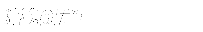 Lütschine Lutschine Hairline Nar x2 Italic Font OTHER CHARS