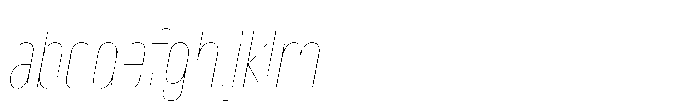 Lütschine Lutschine Hairline Nar x2 Italic FONT