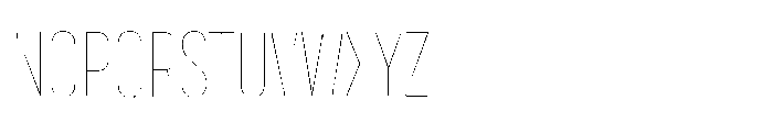 Lütschine Lutschine Hairline Nar x2 Font UPPERCASE