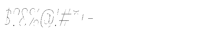 Lütschine Lutschine Hairline Nar x3 Italic Font OTHER CHARS