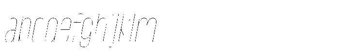 Lütschine Lutschine Hairline Nar x3 Italic FONT