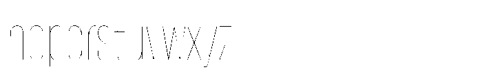 Lütschine Lutschine Hairline Nar x3 Font LOWERCASE
