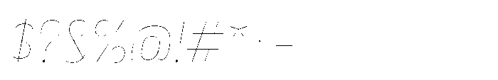Lütschine Lutschine Hairline x1 Italic Font OTHER CHARS