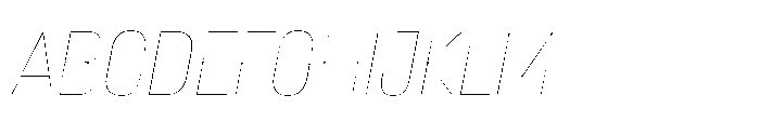 Lütschine Lutschine Hairline x1 Italic Font UPPERCASE