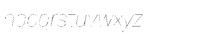Lütschine Lutschine Hairline x1 Italic Font LOWERCASE