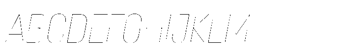 Lütschine Lutschine Hairline x2 Italic Font UPPERCASE