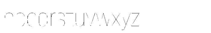 Lütschine Lutschine Hairline x2 Font LOWERCASE