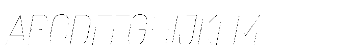 Lütschine Lutschine Hairline x3 Italic Font UPPERCASE