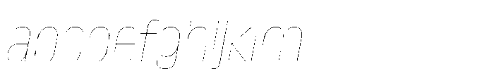 Lütschine Lutschine Hairline x3 Italic FONT