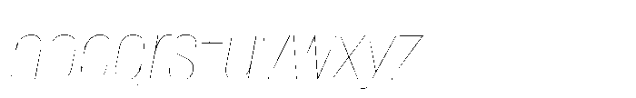 Lütschine Lutschine Hairline x3 Italic Font LOWERCASE