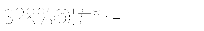 Lütschine Lutschine Hairline x3 Font OTHER CHARS