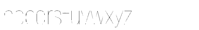 Lütschine Lutschine Hairline x3 Font LOWERCASE