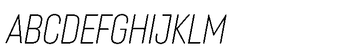 Lütschine Lutschine Light Con x1 Italic Font UPPERCASE