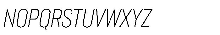 Lütschine Lutschine Light Con x1 Italic Font UPPERCASE