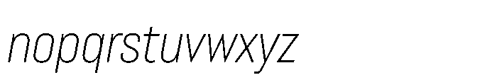 Lütschine Lutschine Light Con x1 Italic Font LOWERCASE
