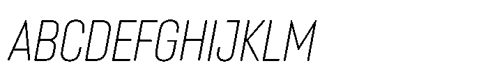 Lütschine Lutschine Light Con x2 Italic Font UPPERCASE