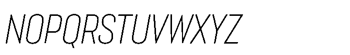 Lütschine Lutschine Light Con x2 Italic Font UPPERCASE