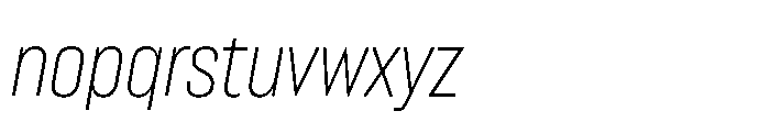 Lütschine Lutschine Light Con x2 Italic Font LOWERCASE