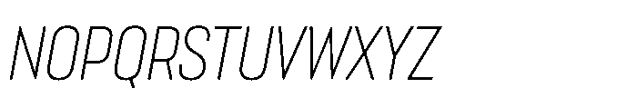 Lütschine Lutschine Light Con x3 Italic Font UPPERCASE