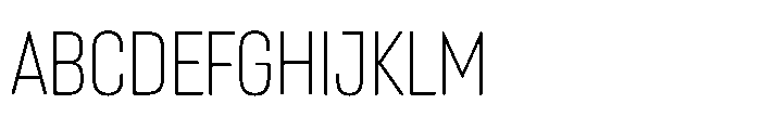 Lütschine Lutschine Light Con x3 Font UPPERCASE