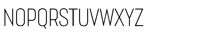Lütschine Lutschine Light Con x3 Font UPPERCASE