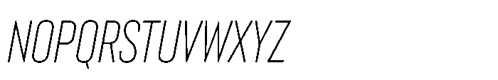 Lütschine Lutschine Light Nar x1 Italic Font UPPERCASE