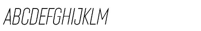 Lütschine Lutschine Light Nar x2 Italic Font UPPERCASE