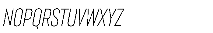 Lütschine Lutschine Light Nar x2 Italic Font UPPERCASE