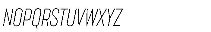 Lütschine Lutschine Light Nar x3 Italic Font UPPERCASE