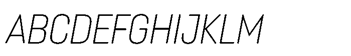 Lütschine Lutschine Light x1 Italic Font UPPERCASE