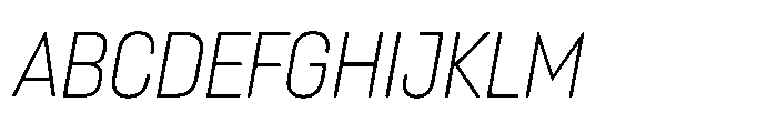 Lütschine Lutschine Light x2 Italic Font UPPERCASE