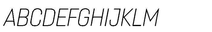 Lütschine Lutschine Light x3 Italic Font UPPERCASE