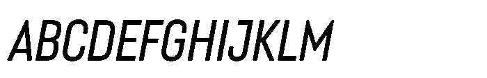 Lütschine Lutschine Medium Con x1 Italic Font UPPERCASE