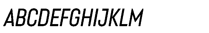 Lütschine Lutschine Medium Con x2 Italic Font UPPERCASE