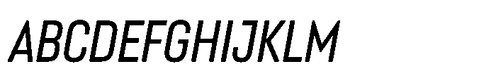 Lütschine Lutschine Medium Con x3 Italic Font UPPERCASE