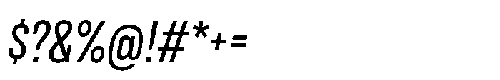 Lütschine Lutschine Medium Nar x1 Italic Font OTHER CHARS