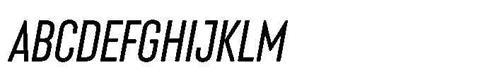 Lütschine Lutschine Medium Nar x1 Italic Font UPPERCASE