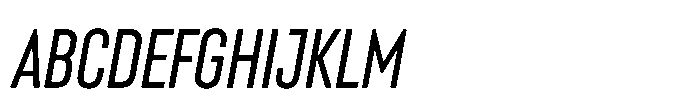 Lütschine Lutschine Medium Nar x2 Italic Font UPPERCASE