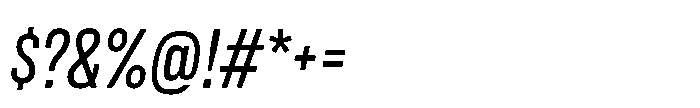 Lütschine Lutschine Medium Nar x3 Italic Font OTHER CHARS