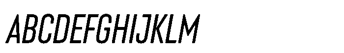 Lütschine Lutschine Medium Nar x3 Italic Font UPPERCASE