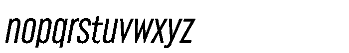 Lütschine Lutschine Medium Nar x3 Italic Font LOWERCASE