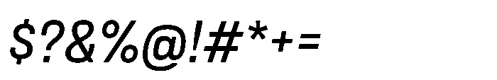 Lütschine Lutschine Medium x1 Italic Font OTHER CHARS