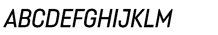Lütschine Lutschine Medium x1 Italic Font UPPERCASE