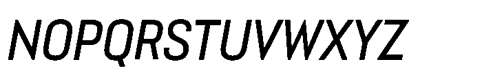 Lütschine Lutschine Medium x1 Italic Font UPPERCASE